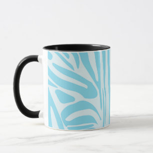 Blue Zebra Pattern Mug