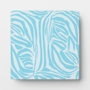 Blue Zebra Pattern Plaque