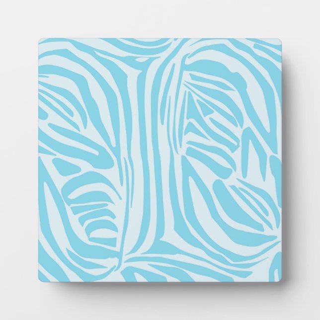 Blue Zebra Pattern Plaque (Front)