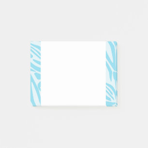 Blue Zebra Pattern Post-it Notes