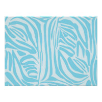 Blue Zebra Pattern
