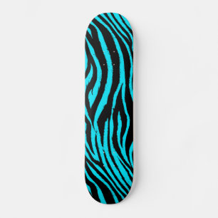 Blue Zebra Skateboard