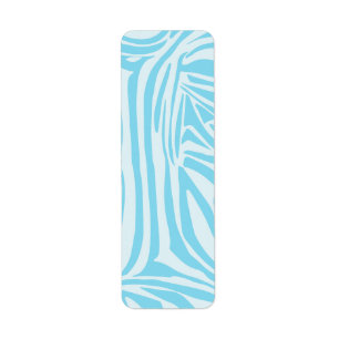 Blue Zebra Stripe Pattern