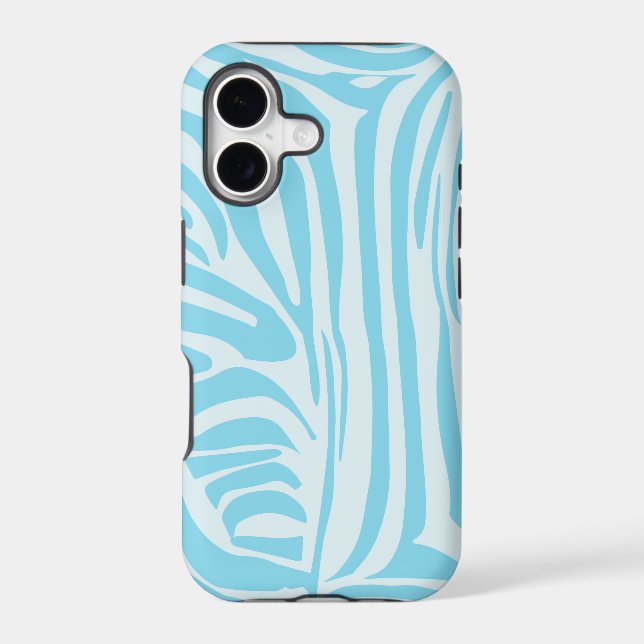 Blue Zebra Stripe Pattern (Back)