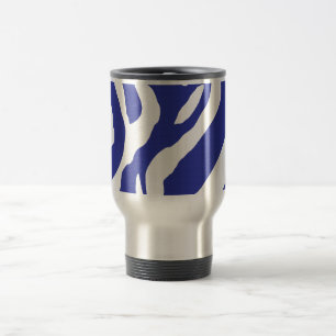 Blue Zebra Travel Mug
