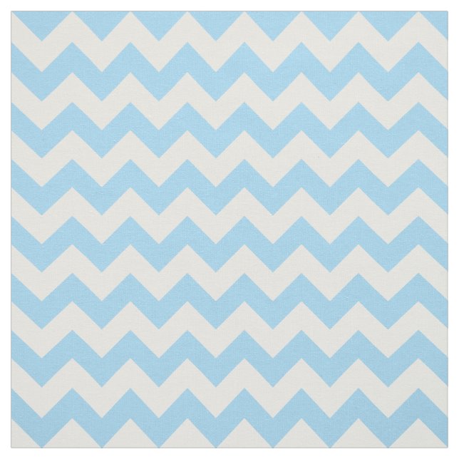 Blue Zigzag, Blue Chevron, Geometric Pattern Fabric (Swatch)