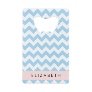 Blue Zigzag, Blue Chevron, Wave Pattern, Your Name