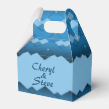 Blue Zigzag Monogram