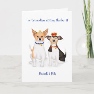 Bluebell & Beth Jack Russells Coronation card