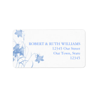 Bluebell - Blue Address Label
