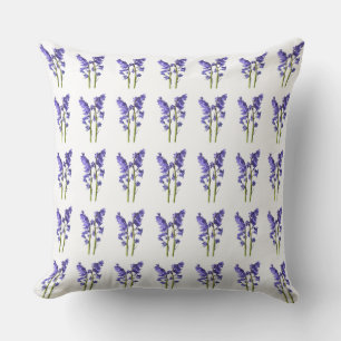 Bluebell Fabric Pattern. Cushion