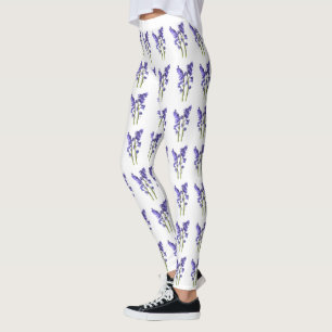 Bluebell Fabric Pattern. Leggings