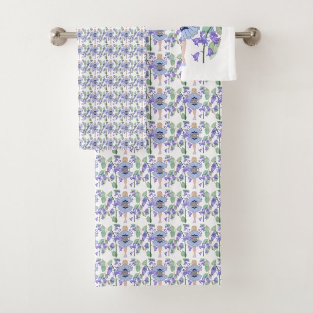 Bluebell Fairy  Bath Towel Set (Insitu)