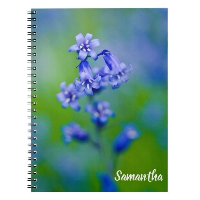 Bluebell flower Spiral notebook (Front)