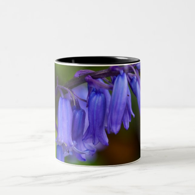Bluebell Flower Two-Tone Coffee Mug (Center)