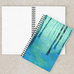Bluebell Forest Landscape Notebook