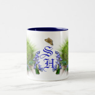BLUEBELL MONOGRAM Two-Tone COFFEE MUG
