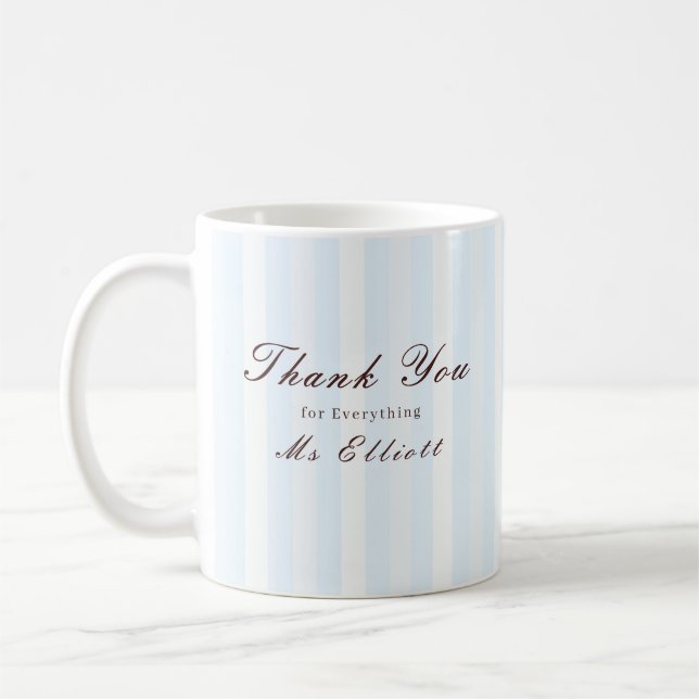 Bluebell - Personalised Thank You Teacher Mug (Left)