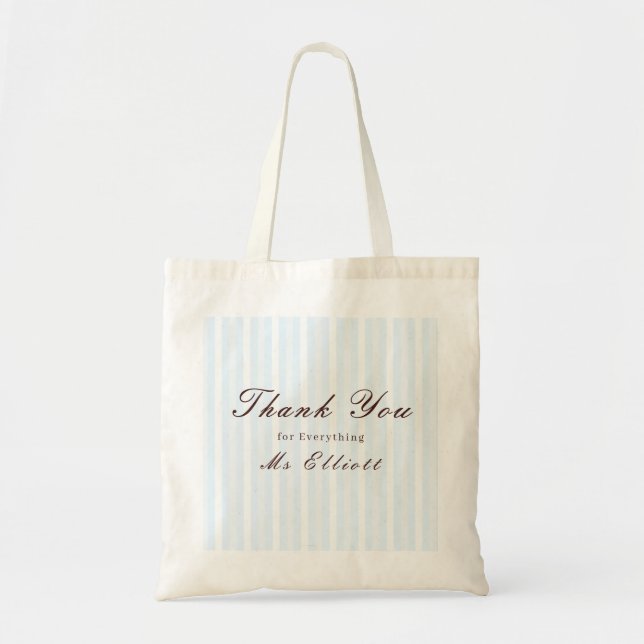Bluebell - Personalised Thank You Teacher Tote Bag (Front)
