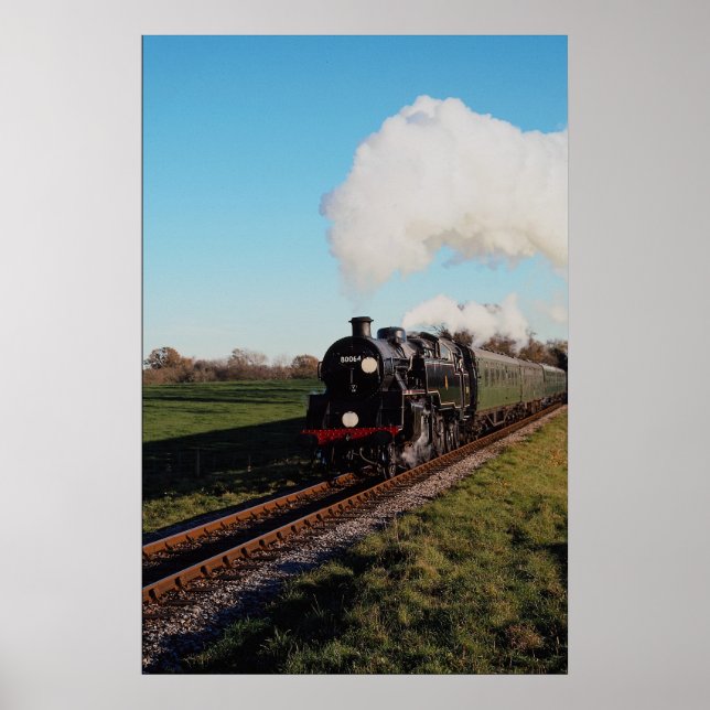 Bluebell Railway Standard 4 tank Poster (Front)