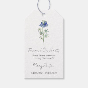 Bluebell Seed Packet Funeral Gift Tags