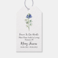 Bluebell Seed Packet Memorial Funeral