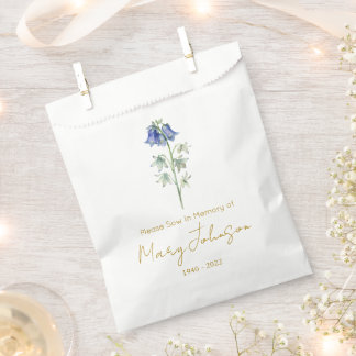 Bluebell | Simple Seed packet Funeral  Favour Bags