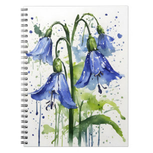 Bluebell - Watercolor flowers Notebook