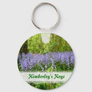 BLUEBELL WOOD Custom Text Key Ring