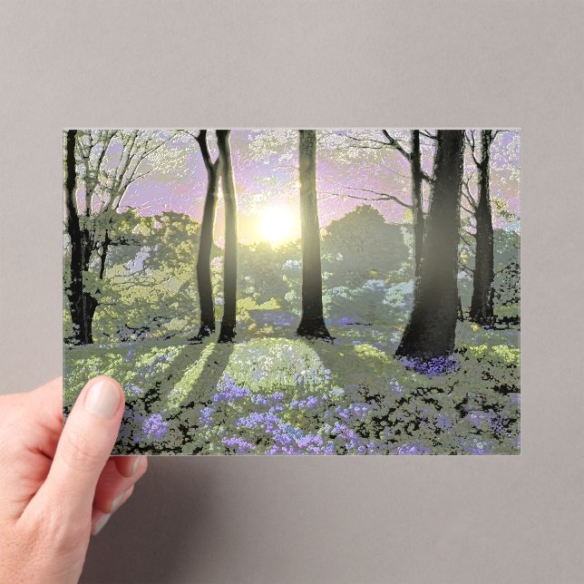 BLUEBELL WOODLAND ACRYLIC INVITATIONS (Insitu (Handheld))