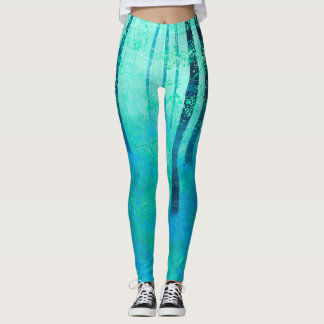 Bluebell Woodland Paiinting Leggings