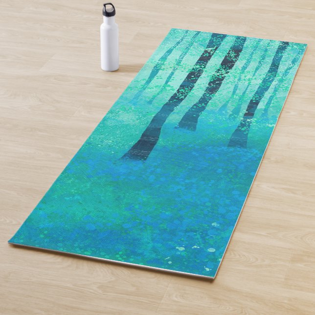 Bluebell Woodland Paiinting Yoga Mat (In Situ)