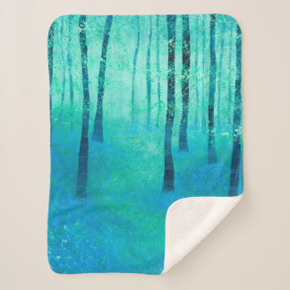 Bluebell Woodland Sherpa Blanket