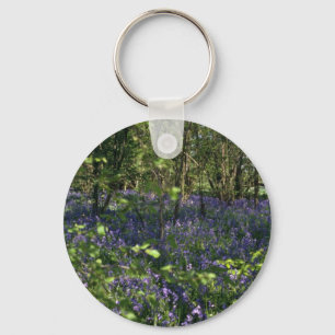 Bluebell Woods  flowers Key Ring