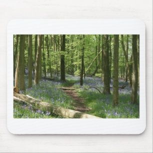 Bluebell woods mouse mat