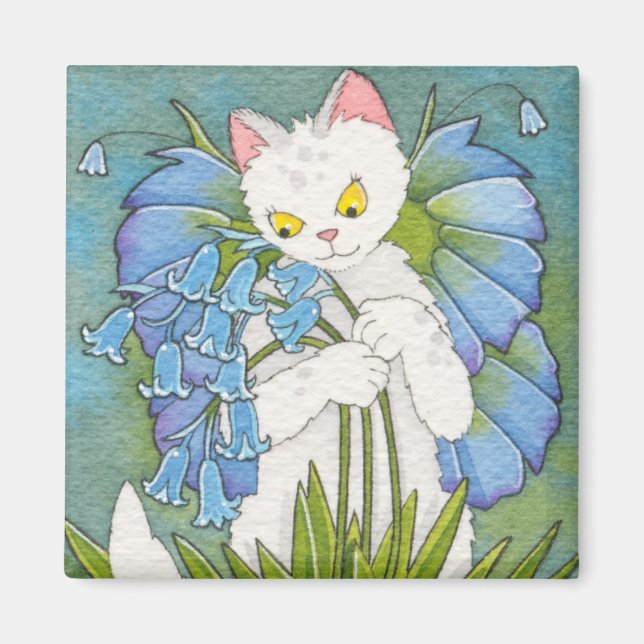 Bluebelle square magnet (Front)