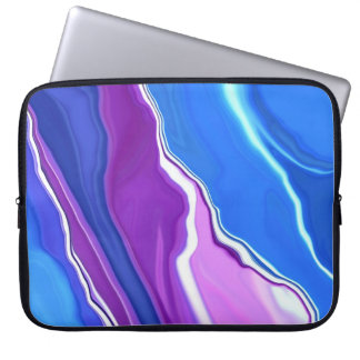 "Bluebells abstract" laptop sleeve