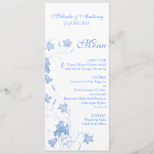 Bluebells - Blue Menu