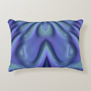 ~BLUEBELLS Blue Violet Fractal Design ~ Decorative Cushion
