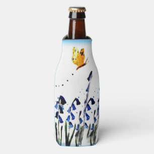 Bluebells Butterfly Spring Floral Bottle Cooler