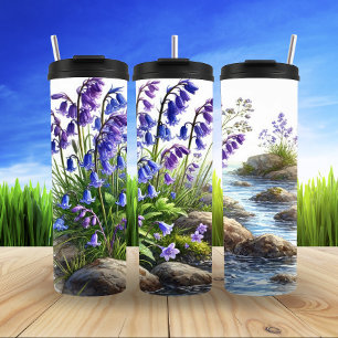 Bluebells by the Streamside Thermal Tumbler