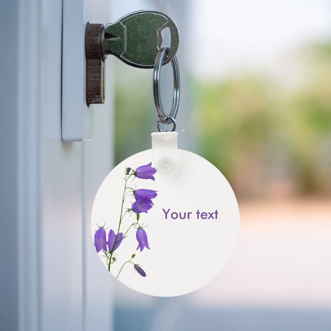 Bluebells florals white key ring (Creator Uploaded)