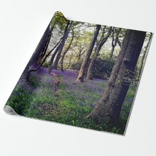 Bluebells forest Floral modern elegant Beautiful Wrapping Paper