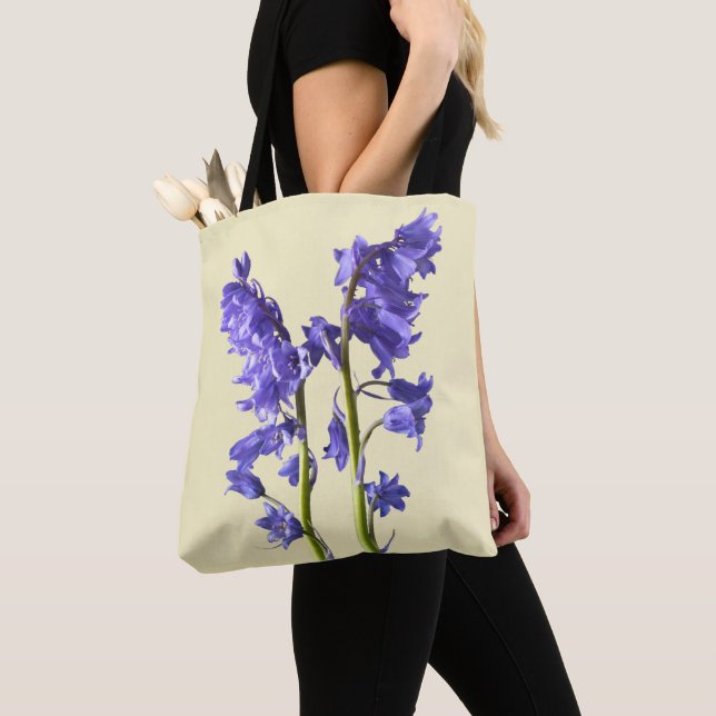 Bluebells, From the very Woods I Created! Tote Bag (Close Up)