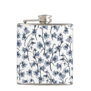 Bluebells, Harebells, Bellflowers Hip Flask