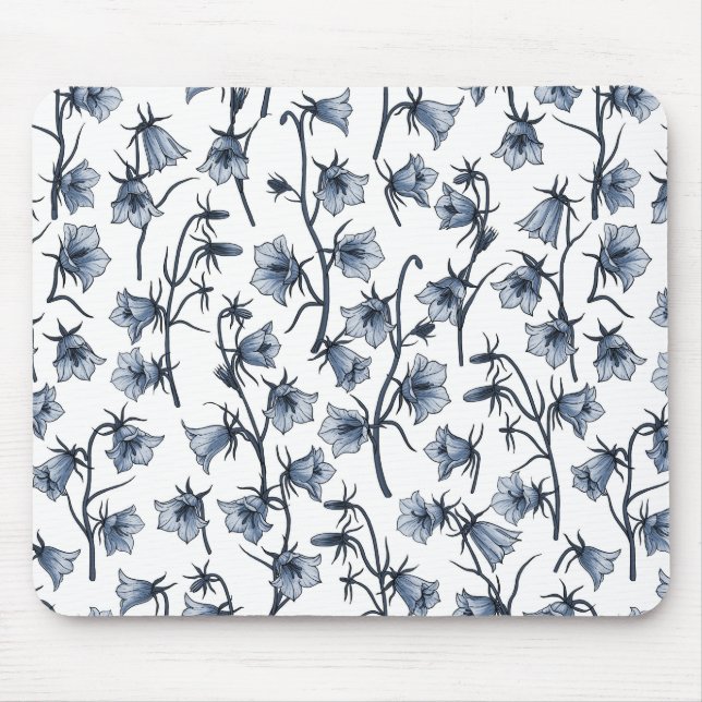 Bluebells, Harebells, Bellflowers Mouse Mat (Front)