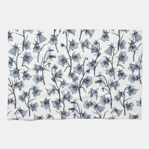 Bluebells, Harebells, Bellflowers Tea Towel