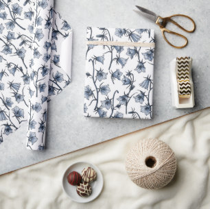 Bluebells, Harebells, Bellflowers Wrapping Paper