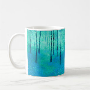 Bluebells in Kent Landscape Painting Coffee Mug