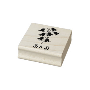 Bluebells Rubber Wedding Stamp